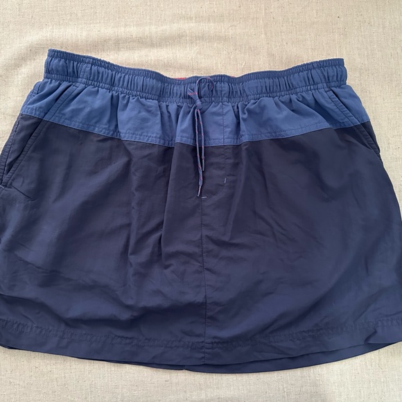 Columbia Dresses & Skirts - Columbia 90s Retro Two-Tone Blue Skirt With Built In Shorts And Drawstring M